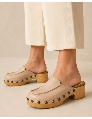 Zuecos de piel para mujer | Samoi Shoes